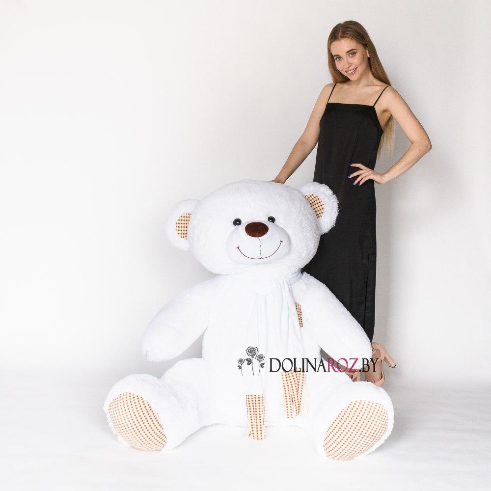 Teddy bear "Toffee" white 190 cm