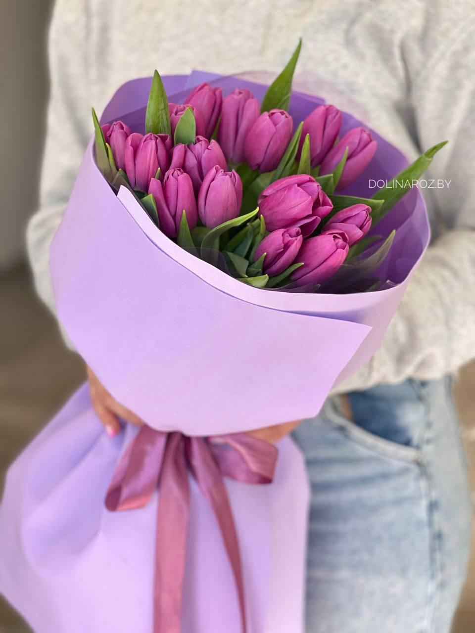 Bouquet of tulips “Purple mood”