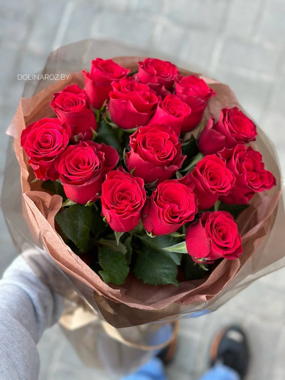 Bouquet of roses "Velvet"