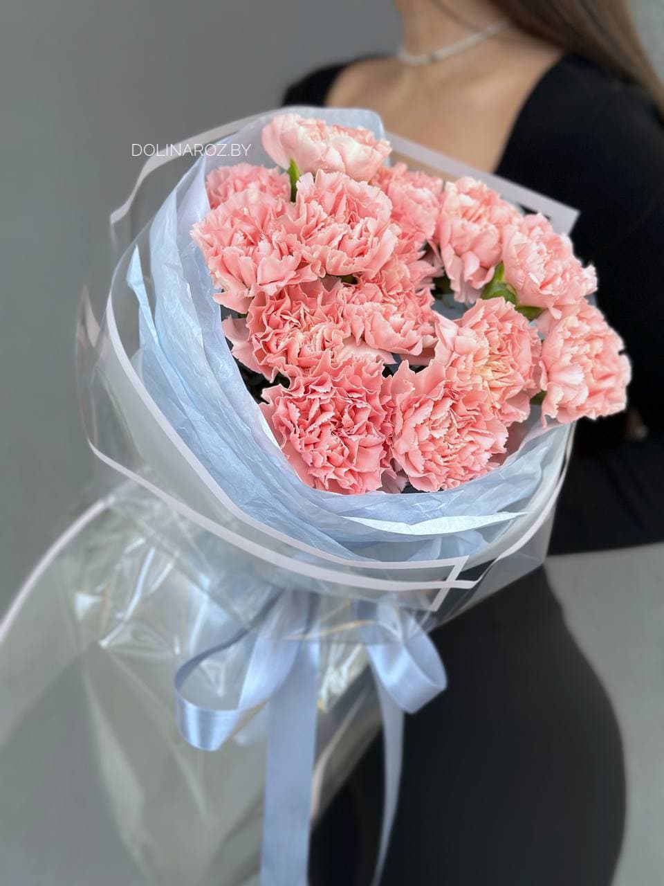 Bouquet of carnations "Timid tenderness"