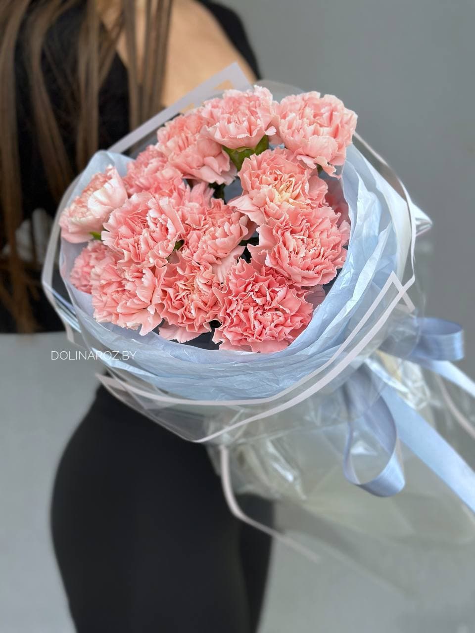 Bouquet of carnations "Timid tenderness"