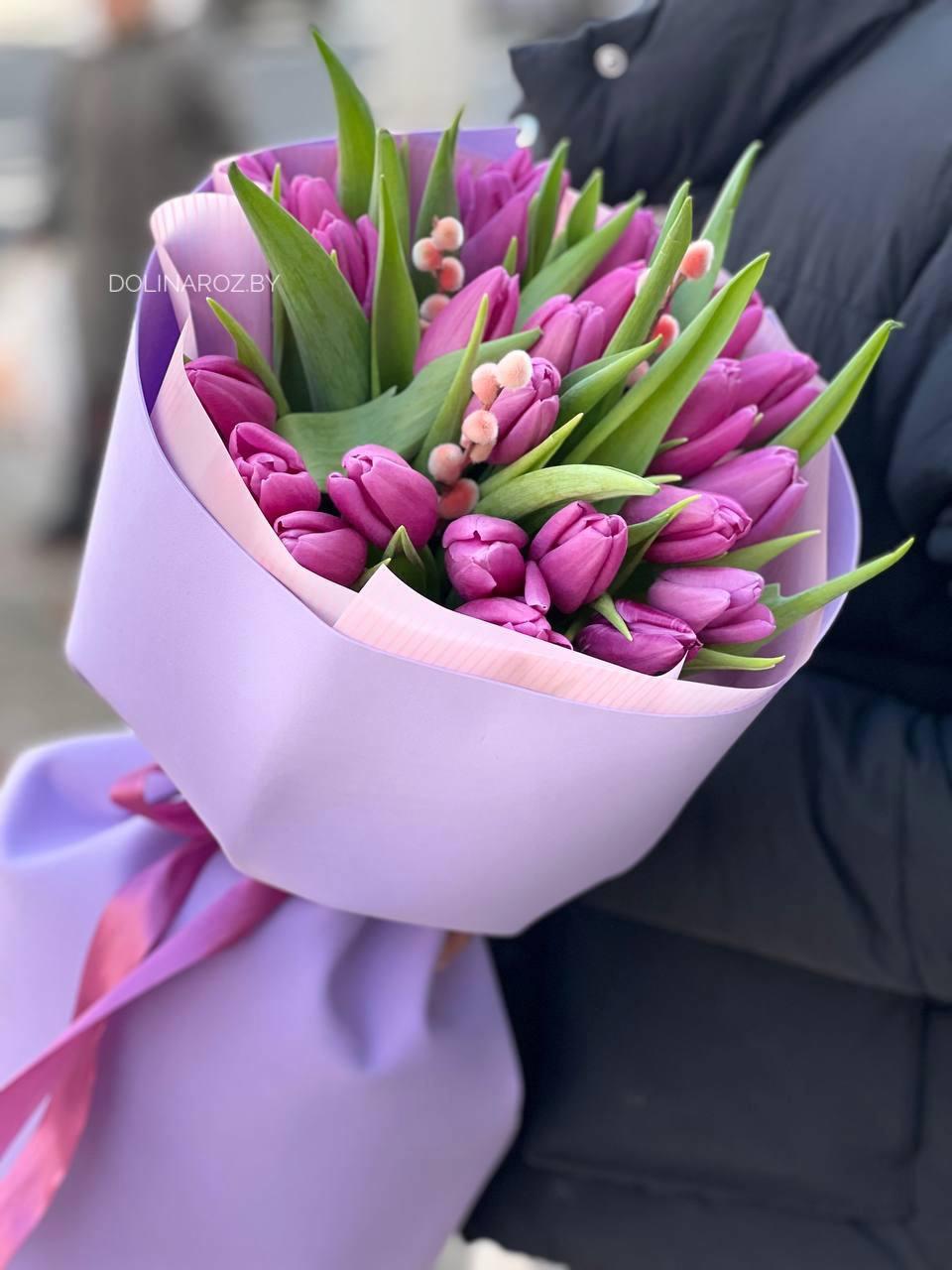 Bouquet of tulips "Stylish"