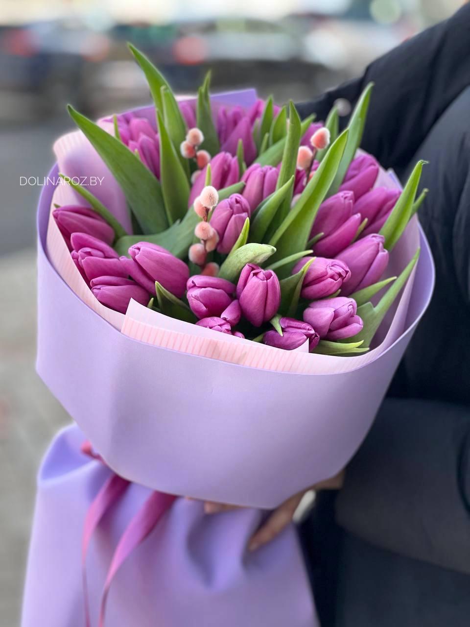 Bouquet of tulips "Stylish"
