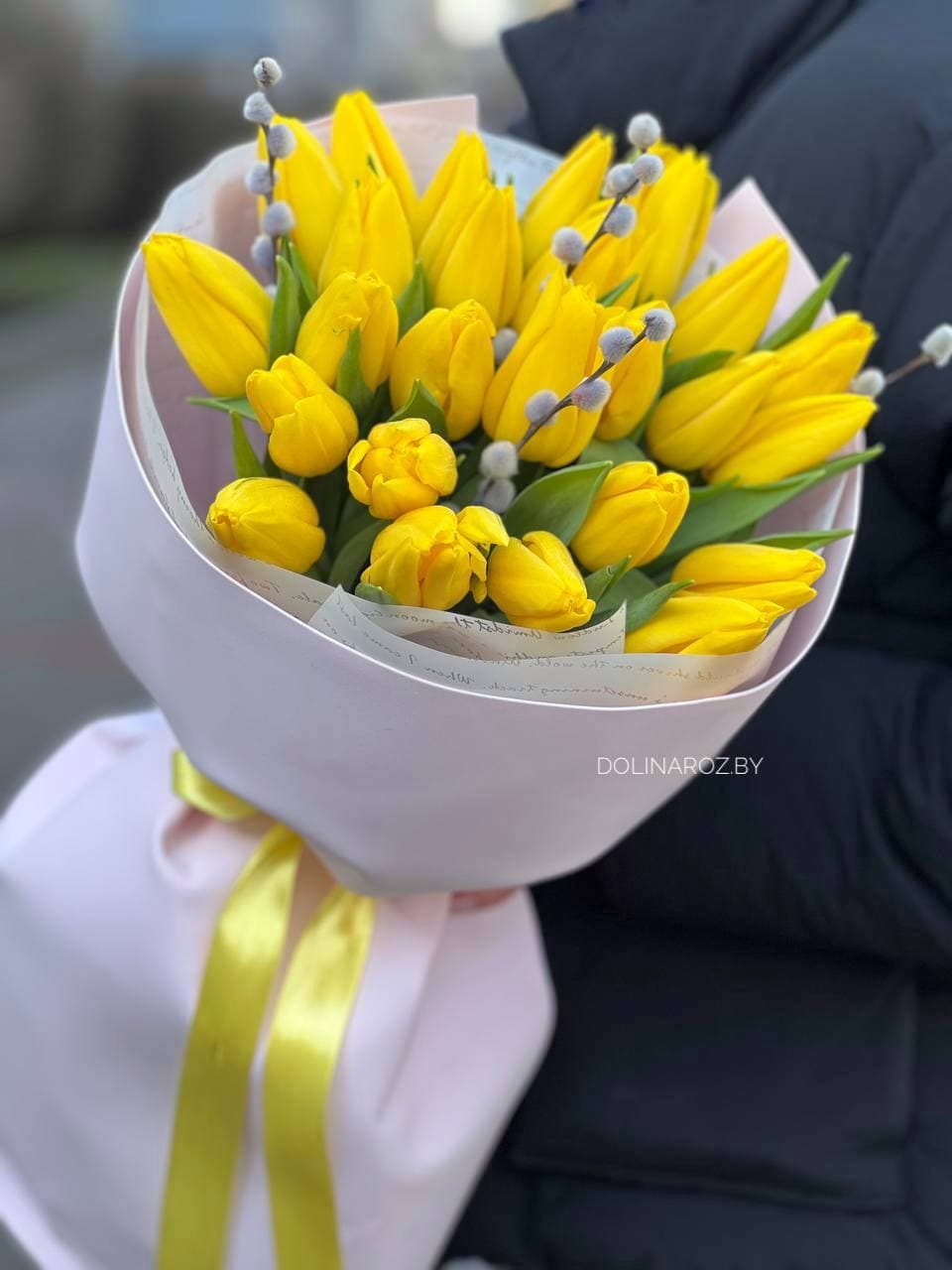 Букет тюльпанов "Желтая весна"