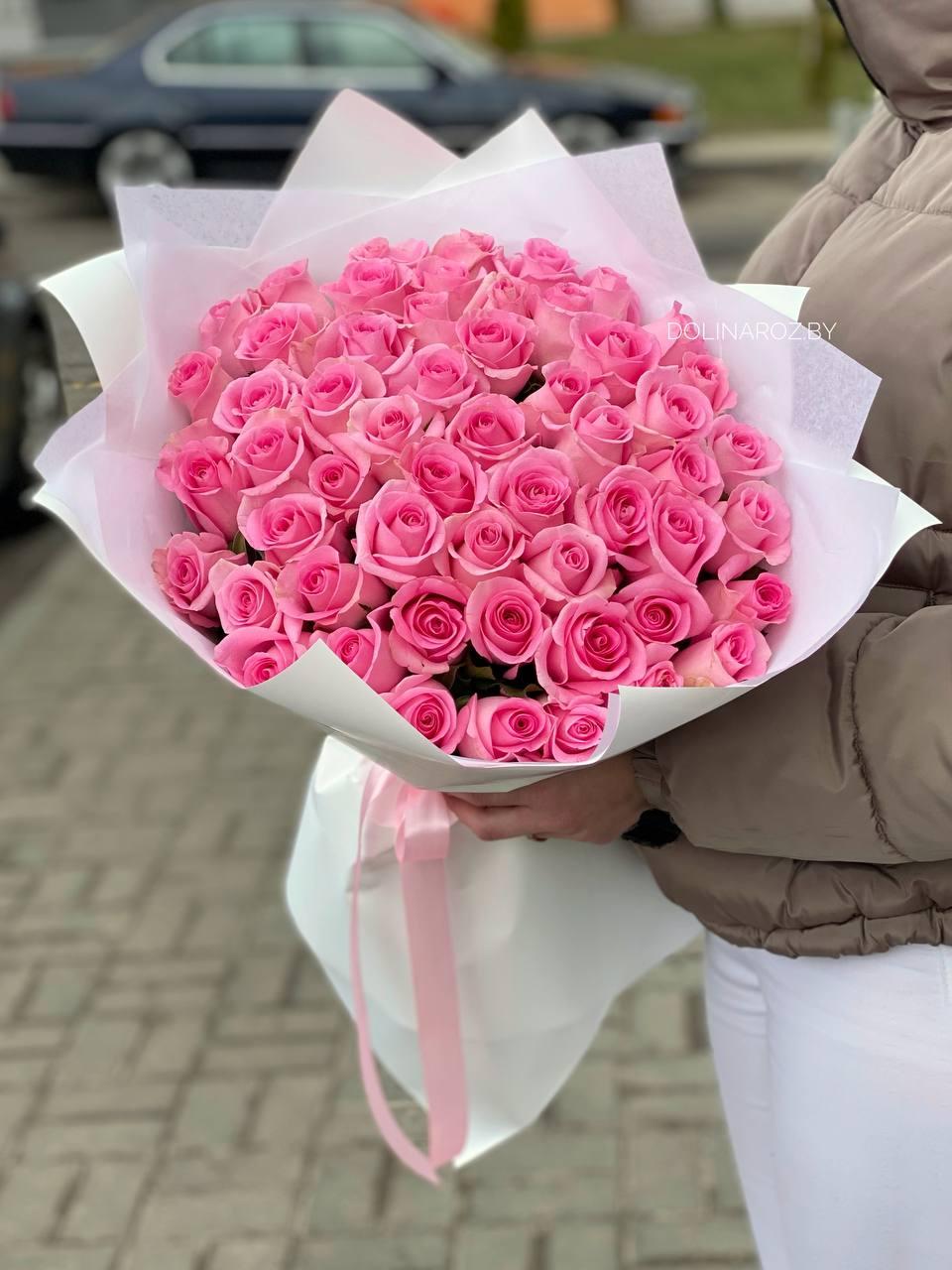 Bouquet of roses "Pink marshmallow"