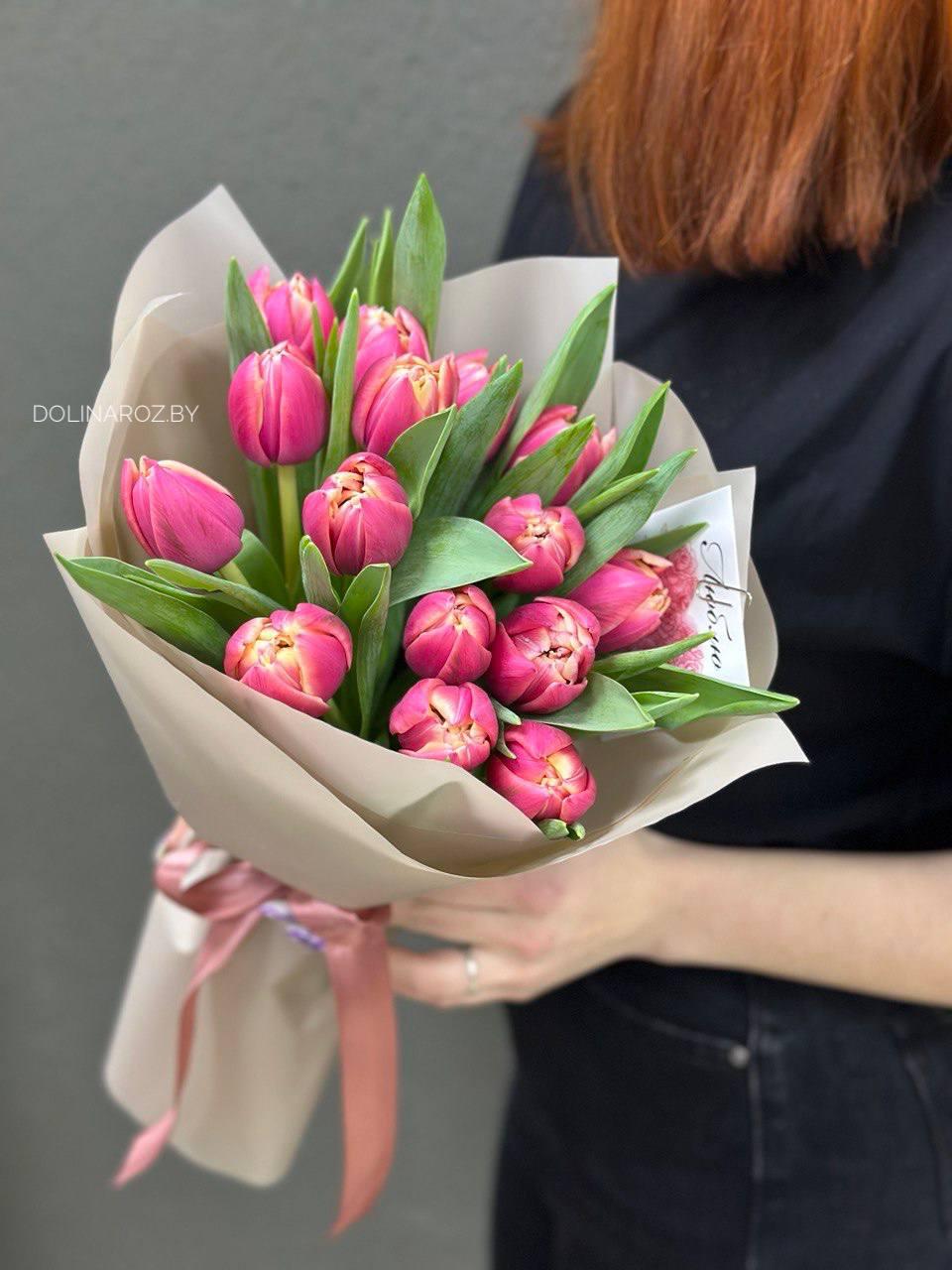 Bouquet of tulips "Gust of feelings"