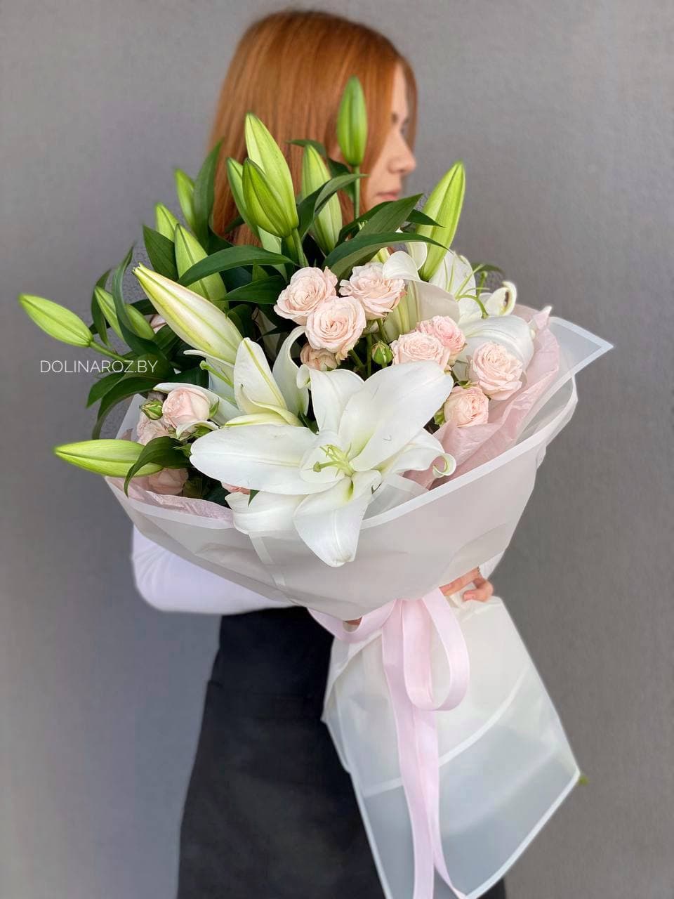 Composite bouquet "Cotton candy"