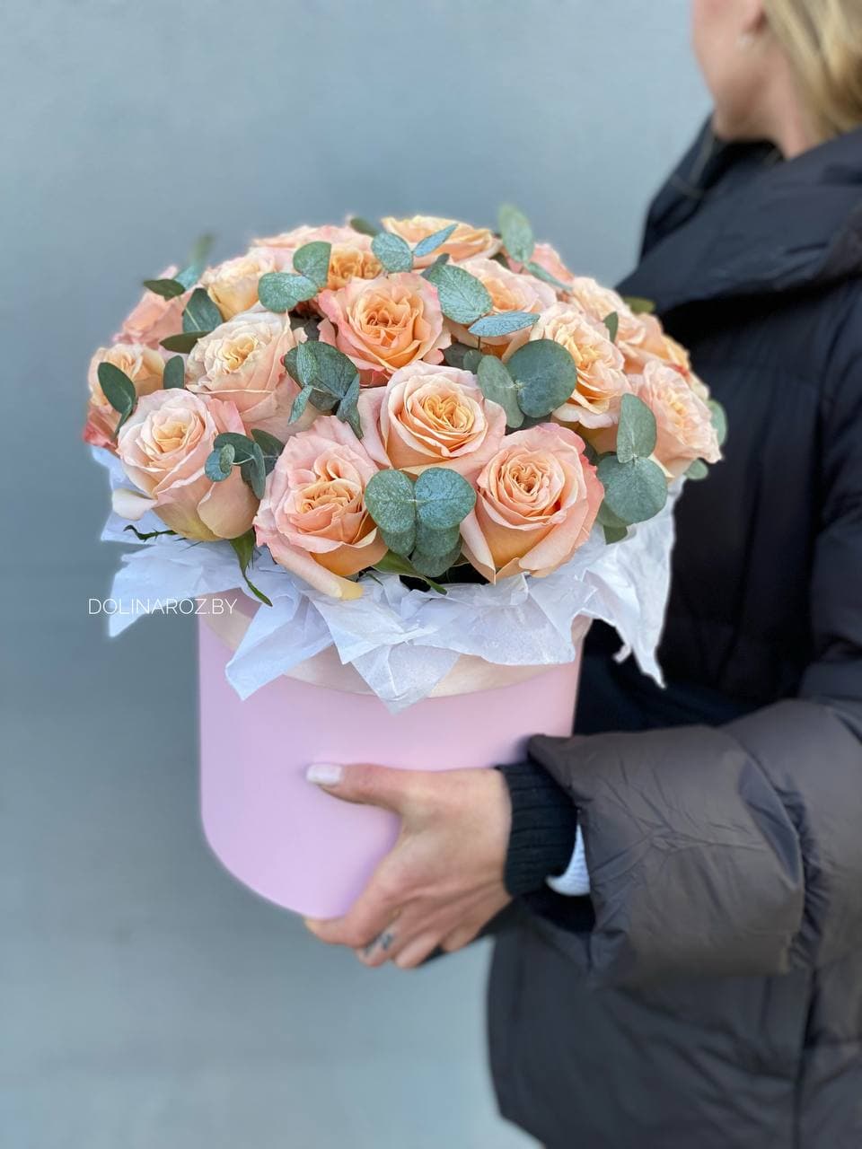 Розы в коробке "Принцесса"