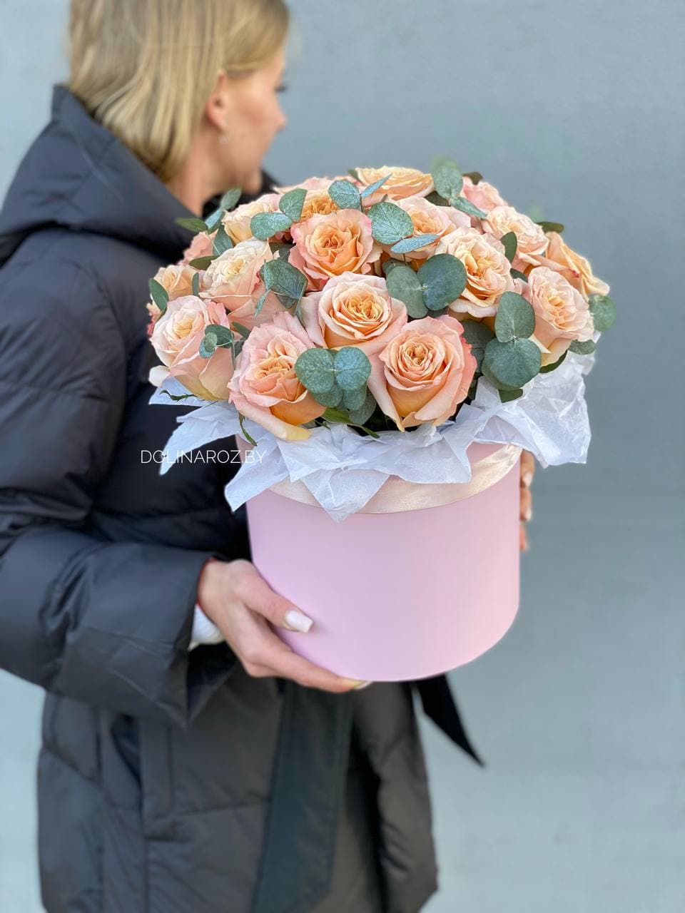 Розы в коробке "Принцесса"