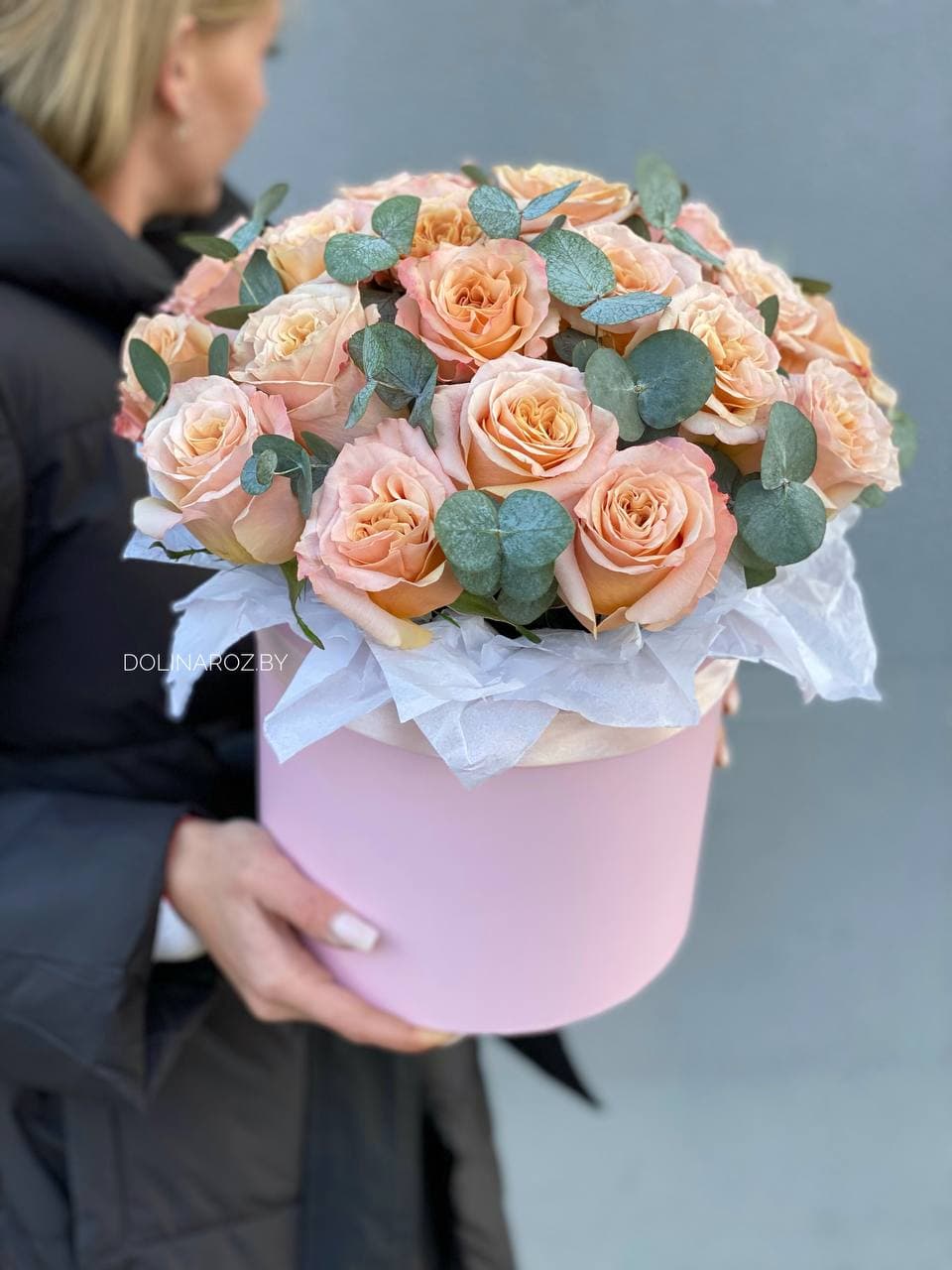 Розы в коробке "Принцесса"