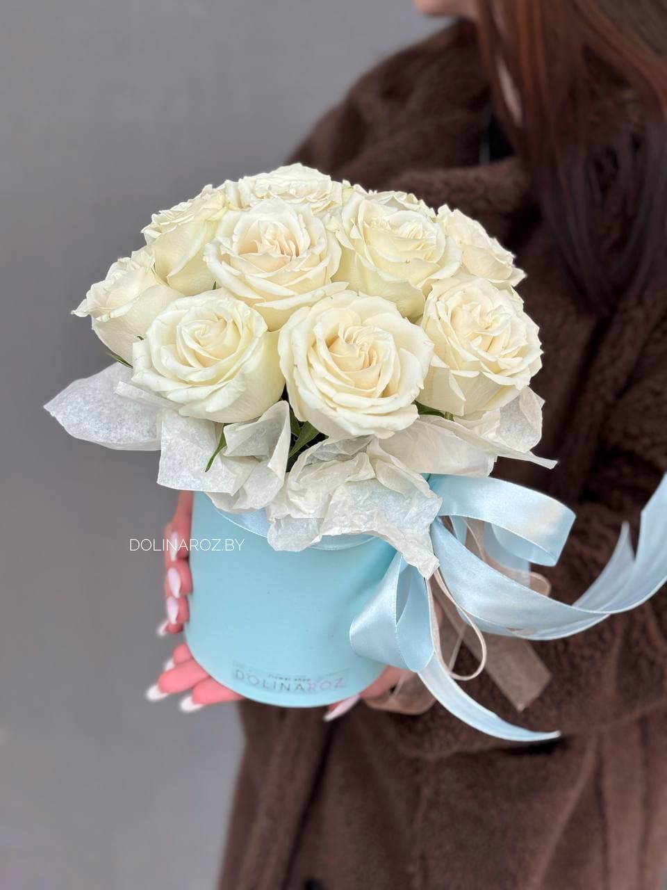 Roses in a box "White 11"