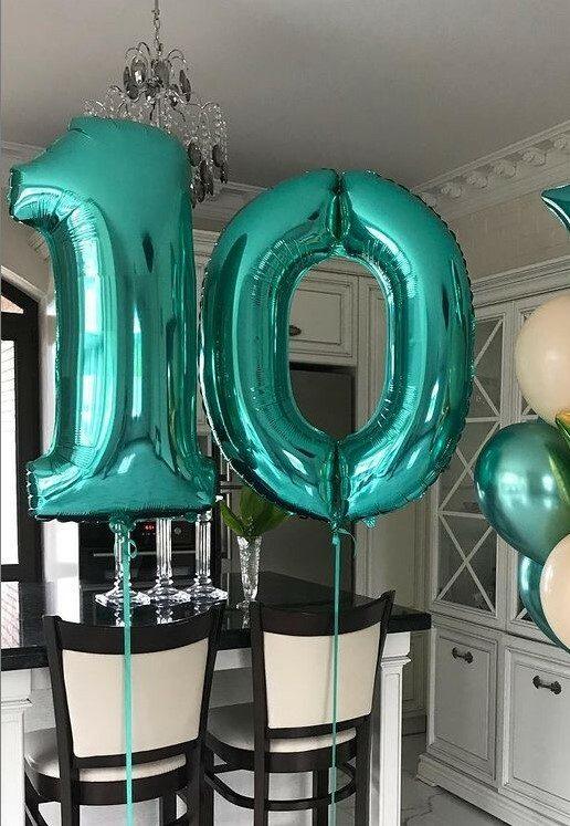 Foil balloon "Number, 3, Tiffany"