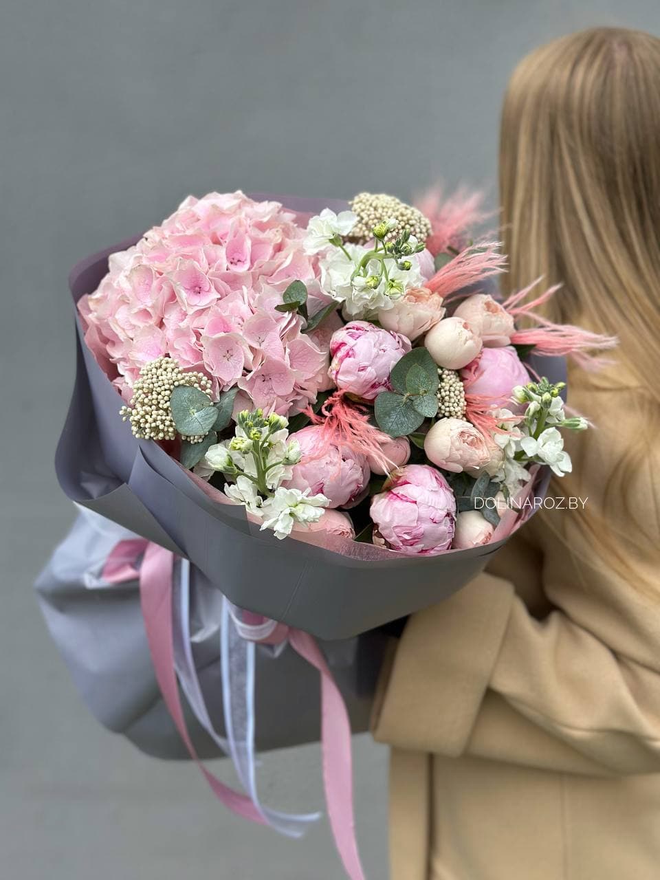 Составной букет "Розовое счастье"