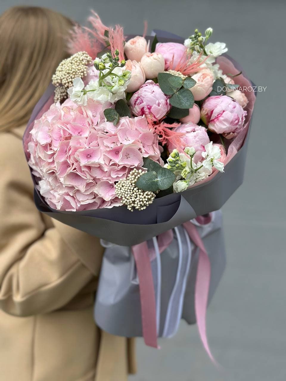 Составной букет "Розовое счастье"