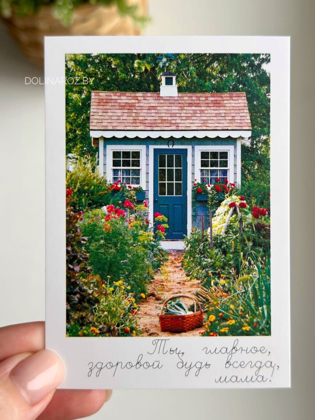 Фотокарточка "Ты, главное, здоровой будь всегда, мама!"