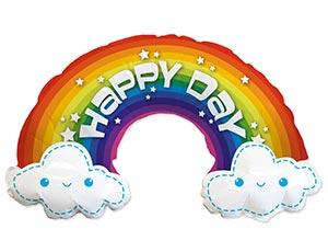 Foil balloon "Rainbow in the clouds. Happy day"