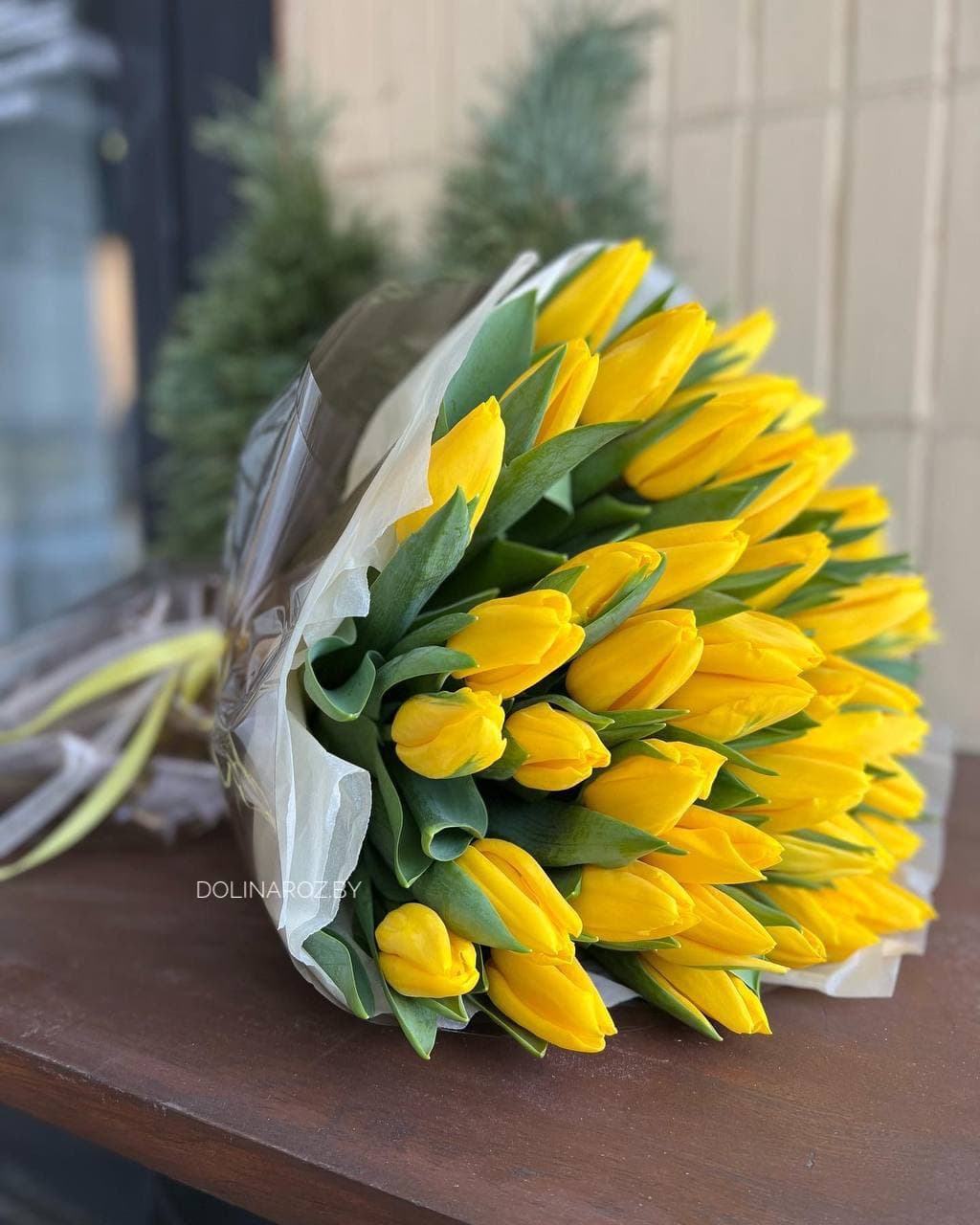 Букет тюльпанов "Желтый 51"