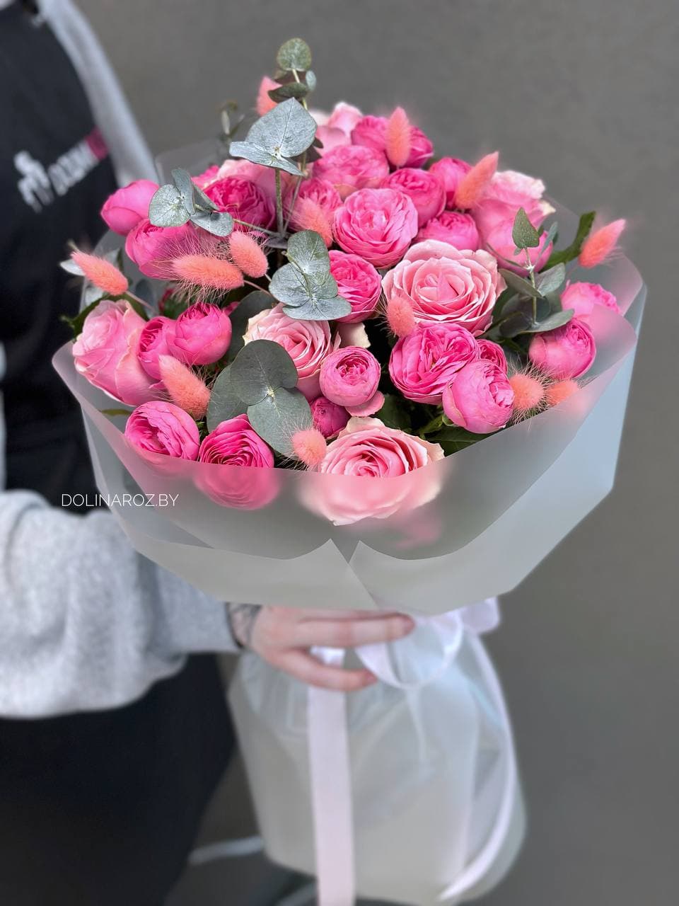 Составной букет "Клубничное мороженое"