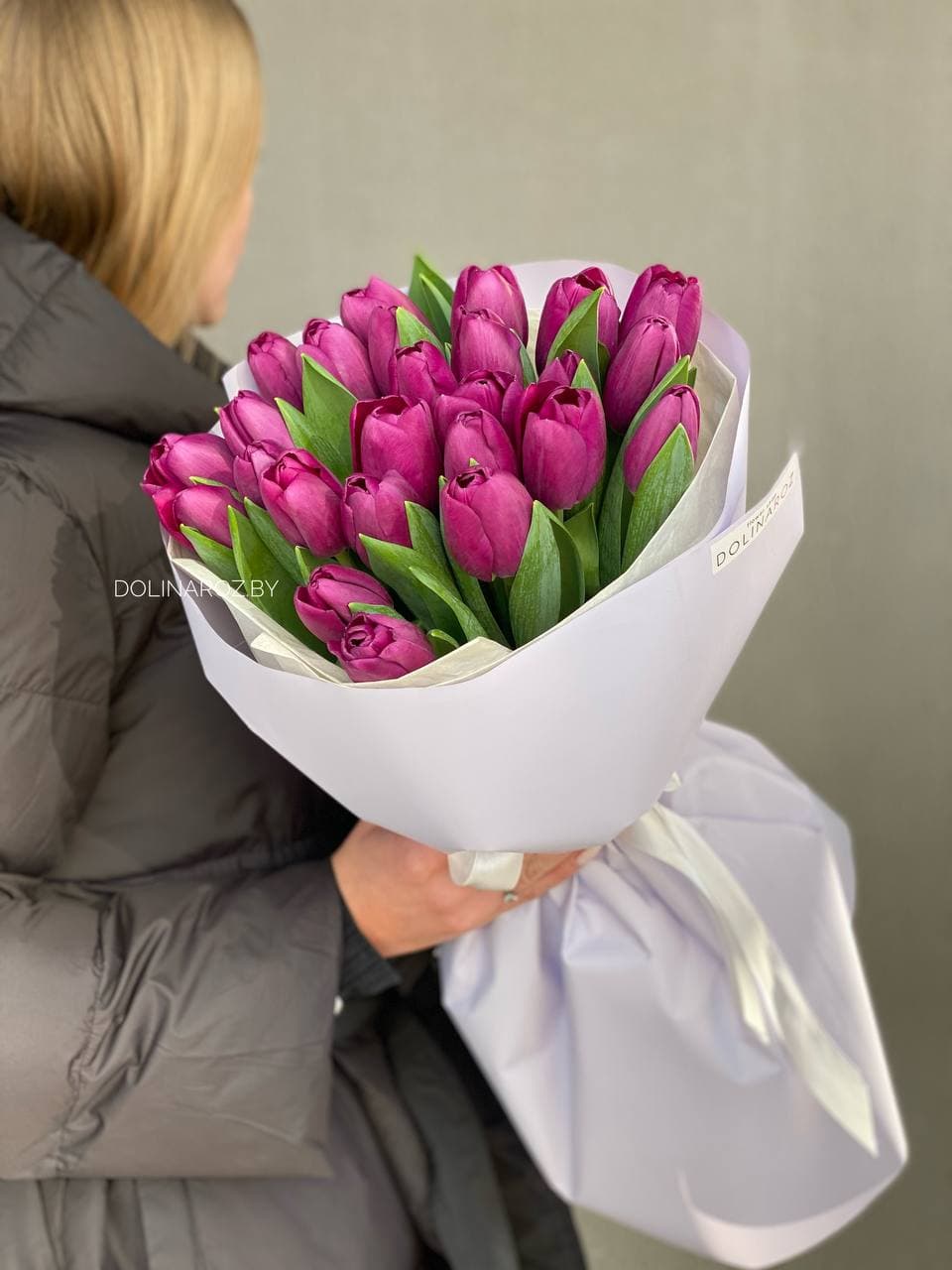 Букет тюльпанов «Фиолетовый 25»