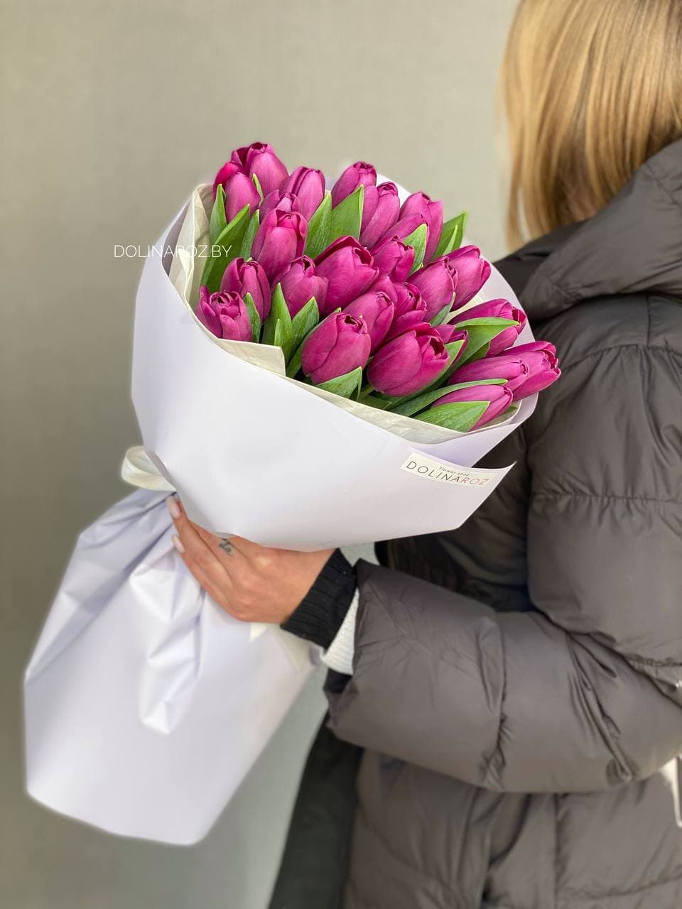 Букет тюльпанов «Фиолетовый 25»