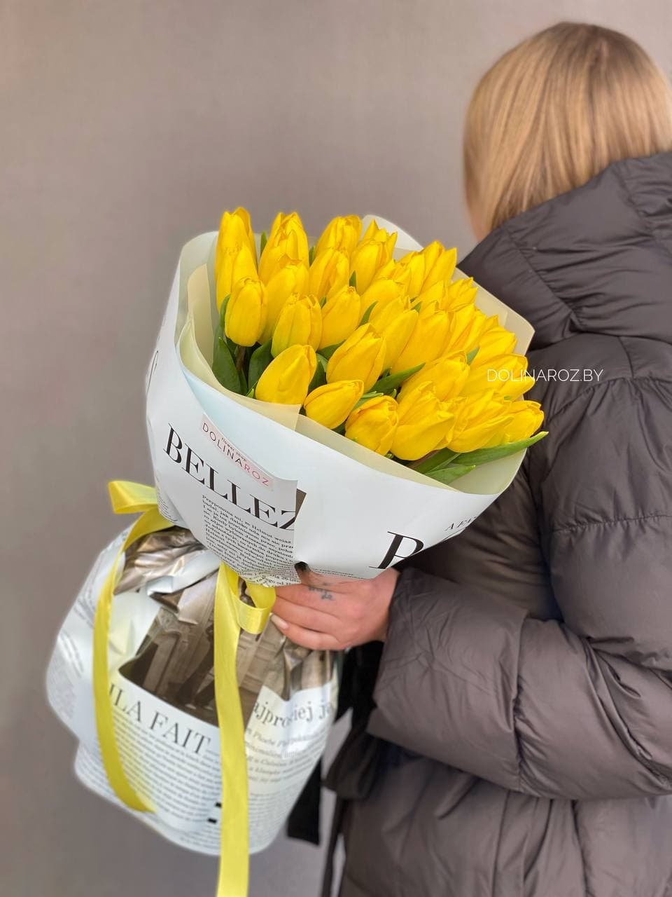 Букет тюльпанов «Желтый 31»