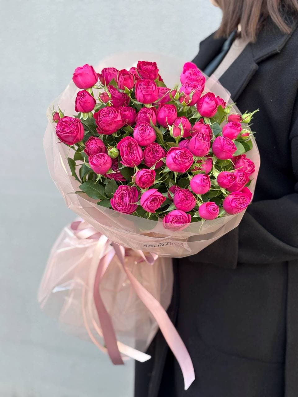 Букет кустовых роз "Дима Бомбастик 9"