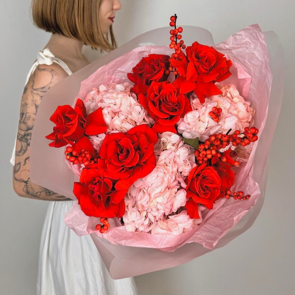 Составной букет "Сладкое зимнее утро"