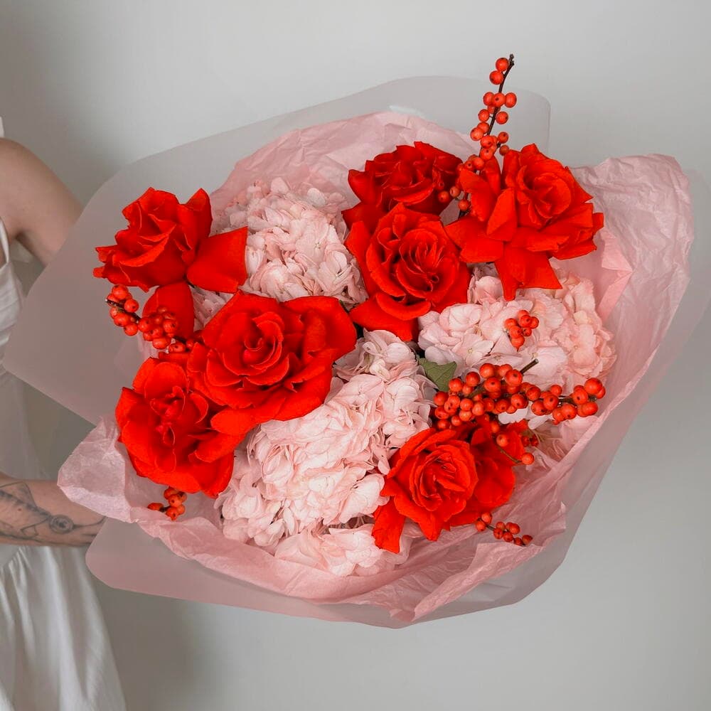 Составной букет "Сладкое зимнее утро"