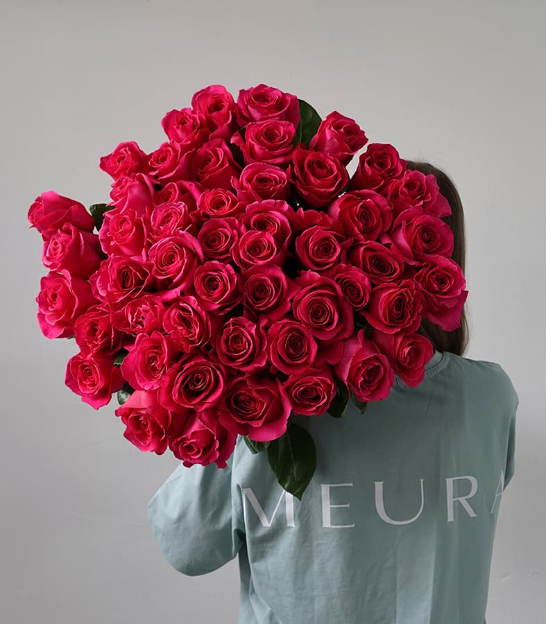 Букет роз "51 Пинк Флойд"