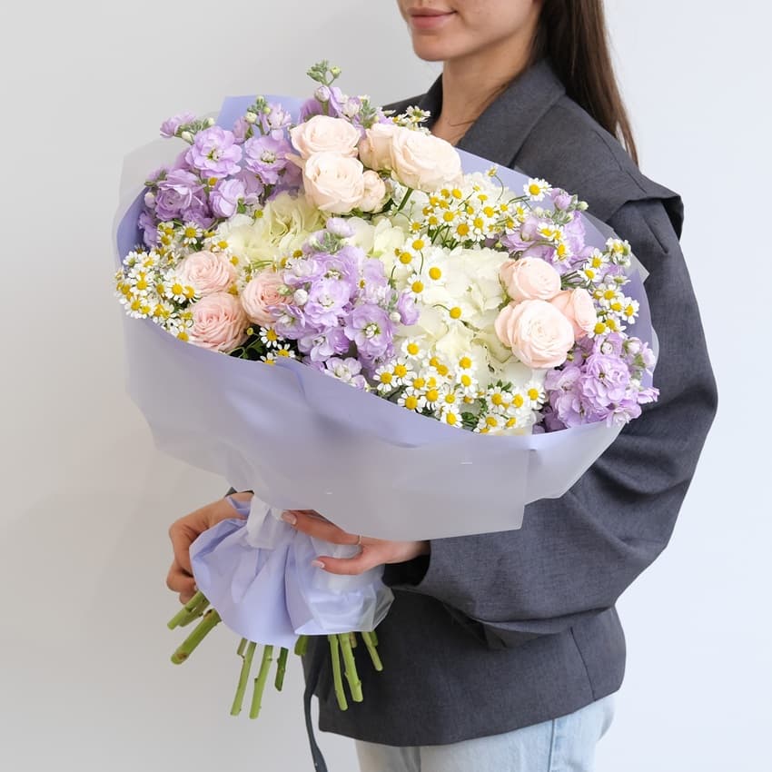 Composite bouquet "Summer Lilac"