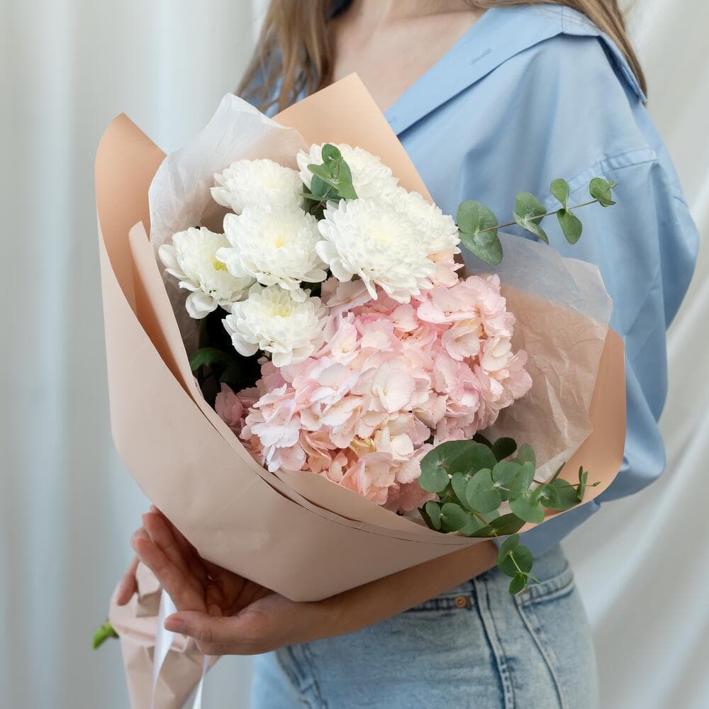 Составной букет "Первый поцелуй"