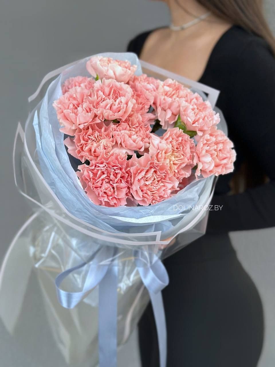 Bouquet of carnations "Timid tenderness"