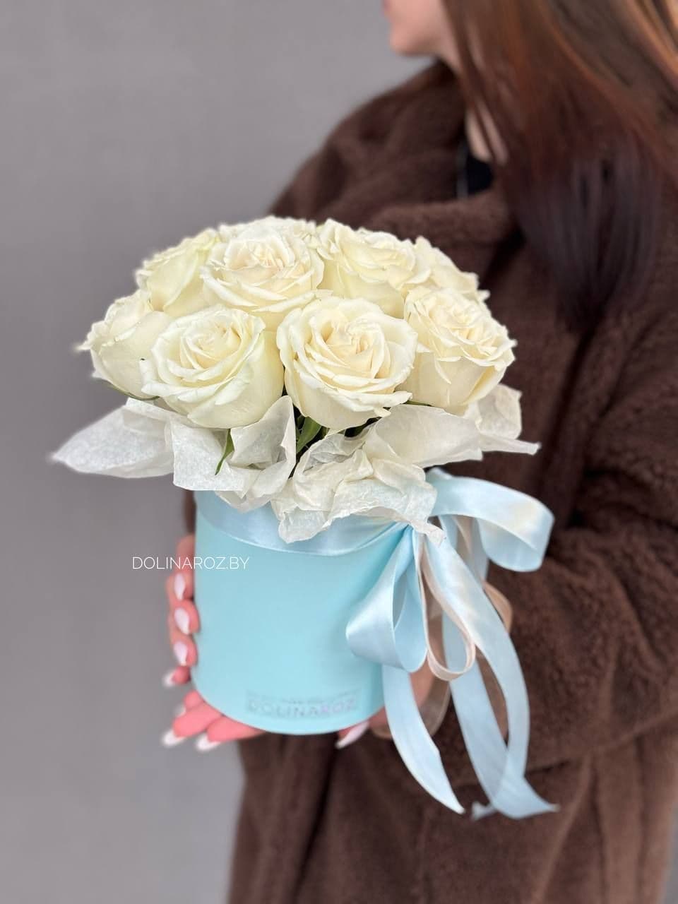Roses in a box "White 11"