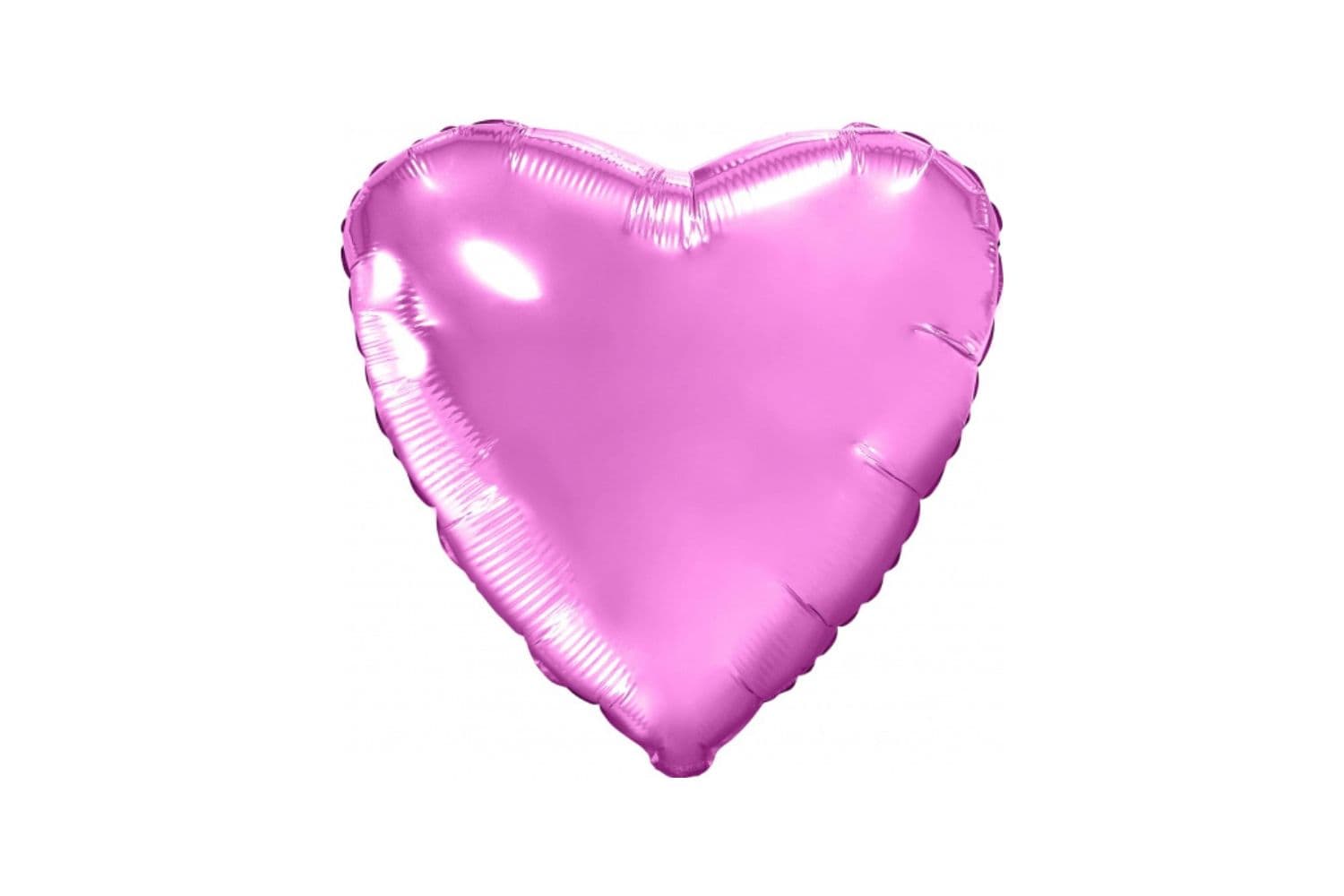 Foil balloon "Pink heart with white polka dots"
